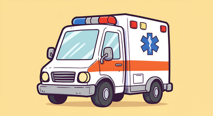 ambulance car vector illustration
