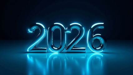 Futuristic New Year 2026 Ascent