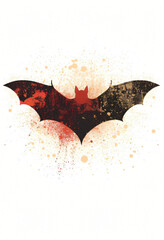 Stylized Bat with Splatter Texture