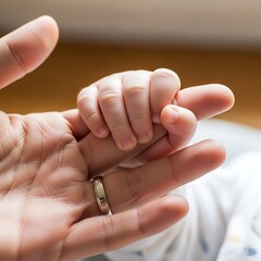 Parent and Child Holding Hands.