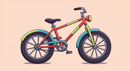 bicycle on a white background