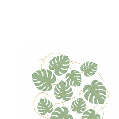 Pastel Monstera Pattern