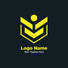 Minimalist abstract symbol, perfect for startups, technology, and creative companies.