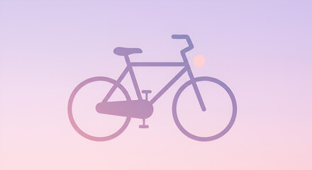 pink bicycle vector illustration