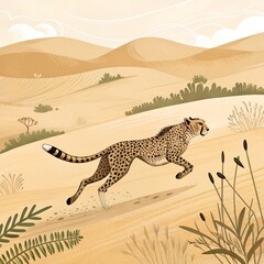 cheetah in the grass