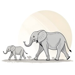 elephant cartoon illustration