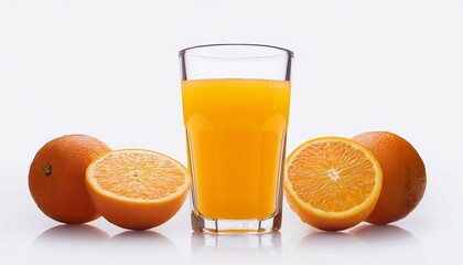 Isolated Glass With Orange Juice