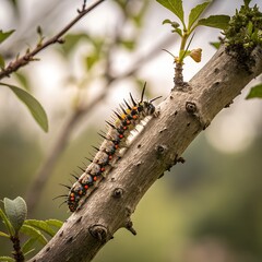 caterpillar on a leaf