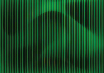 Abstract green data flow background, futuristic digital matrix pattern. Vector technology backdrop with glowing lime green lines. Modern tech abstract background with wavy light effect.