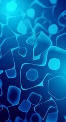 Abstract Blue Geometric Pattern.