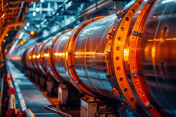 Particle accelerator facility with advanced physics research equipment