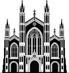 Fototapeta premium Cathedral Building Church Architecture Religion Exterior Facade Monument