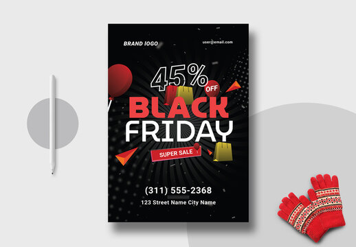 Black Friday Sale Flyer Design