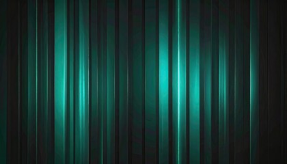 Abstract image featuring numerous vertical, luminous teal stripes against a dark background; creating a sleek, modern, and potentially technological aesthetic