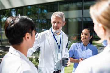 Medical team discussion