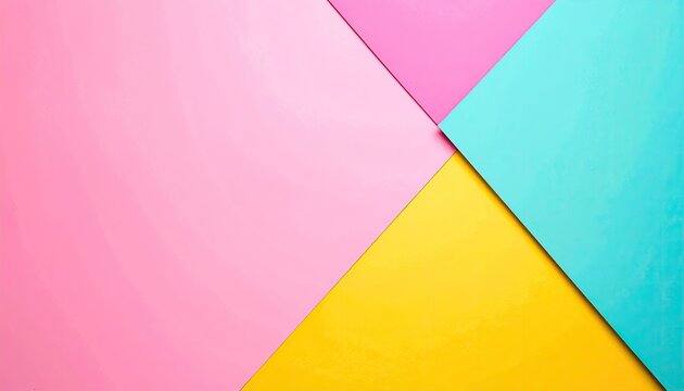 Abstract image of four pastel-colored papers arranged in an overlapping, geometric pattern creating a visually appealing and simple design