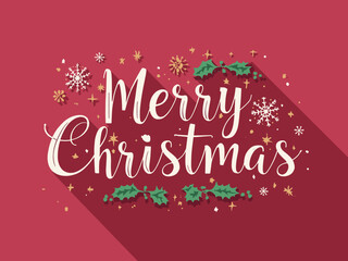 Merry Christmas Festive Typography