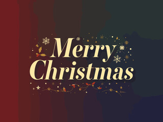Merry Christmas Festive Typography