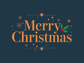 Merry Christmas Festive Typography