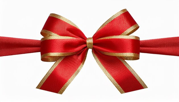 Red Ribbon And Bow With Gold Isolated Against Transparent Background K Rm Z Kurdela Kurdale Kurdele