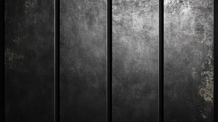 Fototapeta premium Dark metal texture, grunge background, vertical stripes
