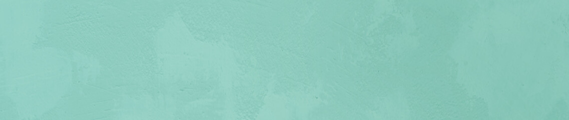 Ultra wide format light teal green background, panorama banner for website, marketing, reel or social media, abstract turquoise or mint green background with texture, painted effect