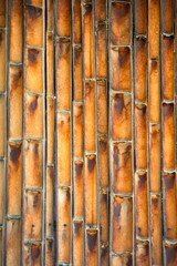 Bamboo texture with nodes and warm tones.