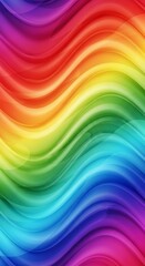 Vibrant Rainbow Wave Pattern.