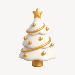 Elegant festive Christmas tree illustration.