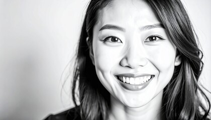 close up portrait of beautiful asian woman