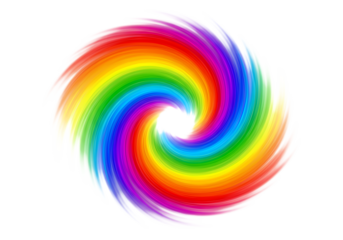 Vibrant Rainbow Swirl: Colorful Vortex Background