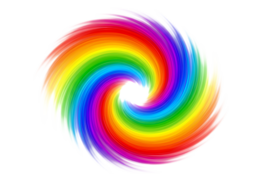 Vibrant Rainbow Swirl: Colorful Vortex Background