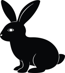  easter bunny design, egg hunt character silhouette