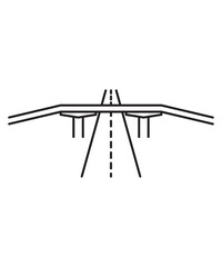 fly over icon, vector best line icon.