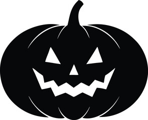 festive pumpkin illustration, horror icon vector 