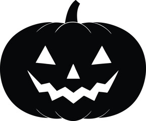 festive pumpkin illustration, horror icon vector 