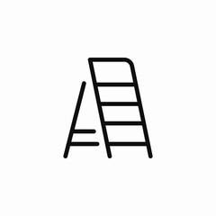 step ladder icon icon sign vector