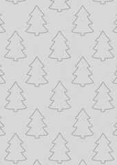 Minimalist pine tree pattern