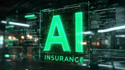Ai insurance solutions revolutionizing business strategies in modern urban environments digital visualization futuristic perspective
