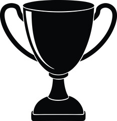 award cup illustration, victory symbol vector 