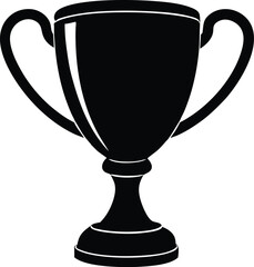 trophy silhouette vector, champion cup design