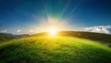 Naklejka premium Sun Go Green Save Planet