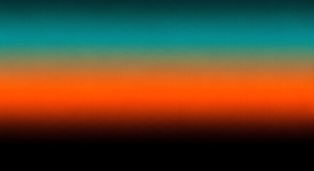 Pixelated gradient of teal orange and black