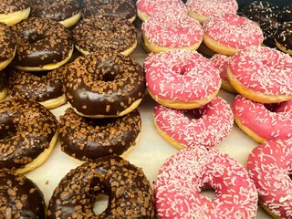 Assortment of flour based products on a shop counter, photographed by a customer as user generated content. Everyday consumer practice, the role of UGC in documenting retail experiences.