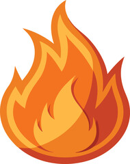 realistic oil paint flame texture icon.