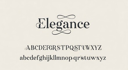 Elegant Font Display.