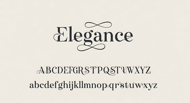 Elegant Font Display.