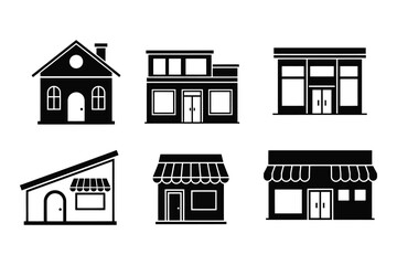 Set of building icons, Vector Design, Icon Design