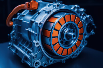 Electric motor stator with copper winding coil rare earth magnet technology for industrial manufacturing automation equipment