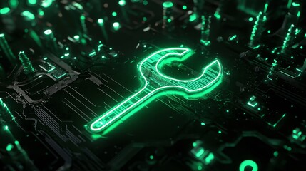 Futuristic Iconography Highlighting Green Solutions